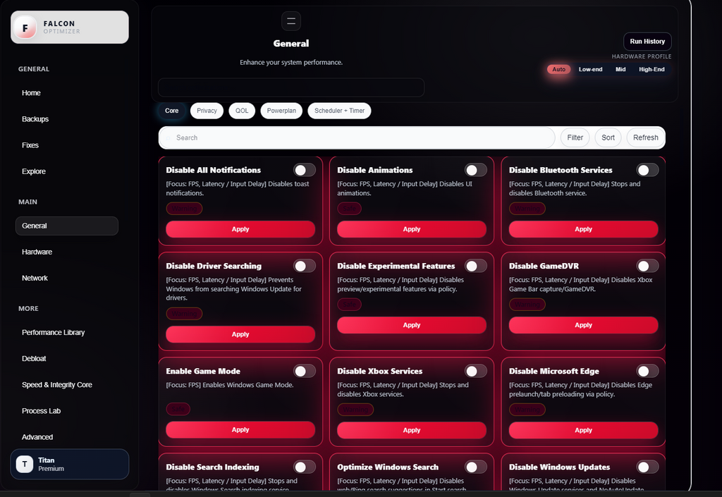 Falcon Optimizer